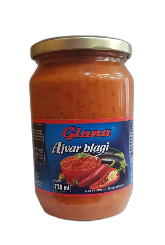 Ajvar mild 680g, Giana