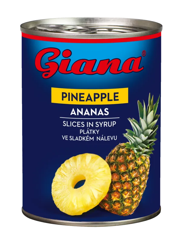 Pineapple slices 565/340g, Giana