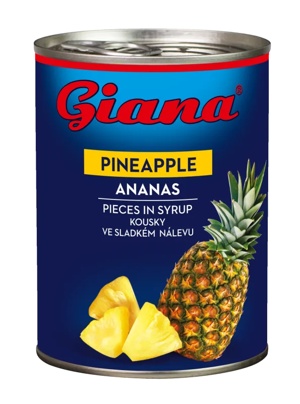 Pineapple pieces 565/340g, Giana