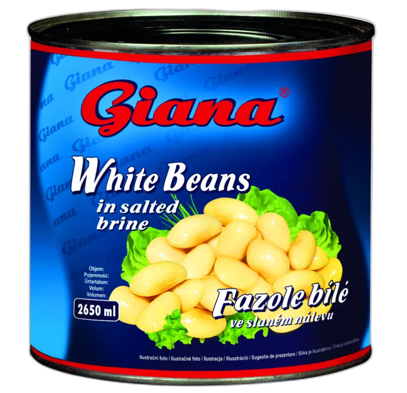 White beans in salted brine 2500/1500g, Giana