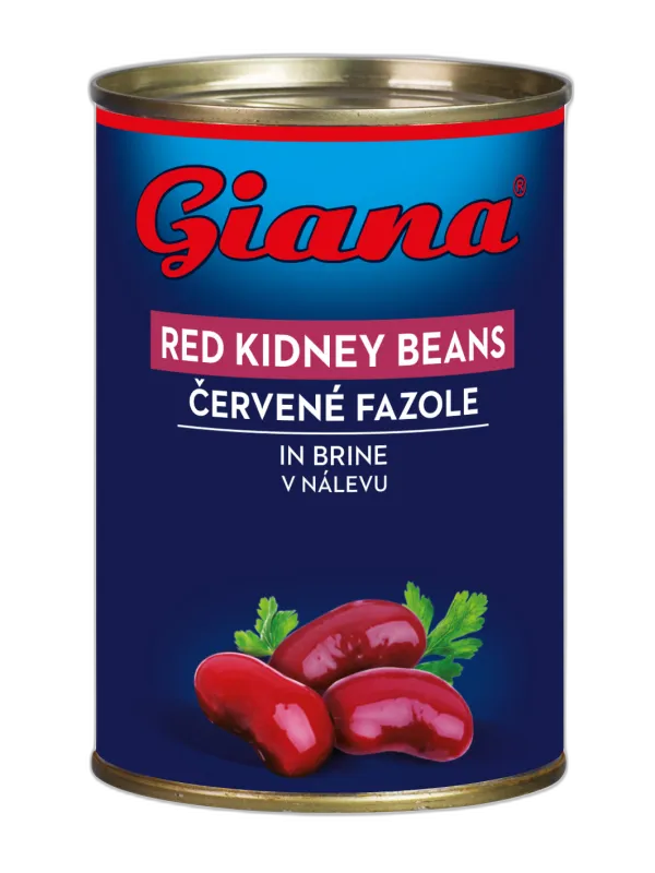 Red beans in salted brine 400/240g, Giana