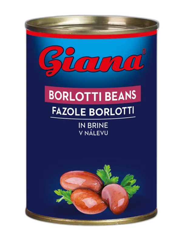 Borlotti beans in salted brine 400/240g, Giana