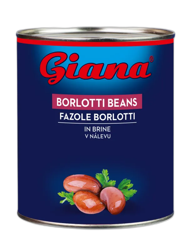 Borlotti beans in salted brine 800/480g, Giana