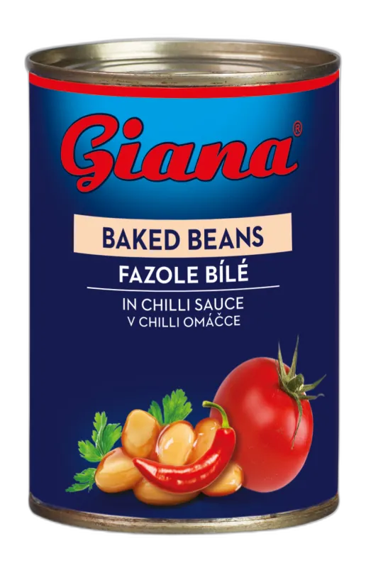 Baked beans in chilli sauce 410g, Giana
