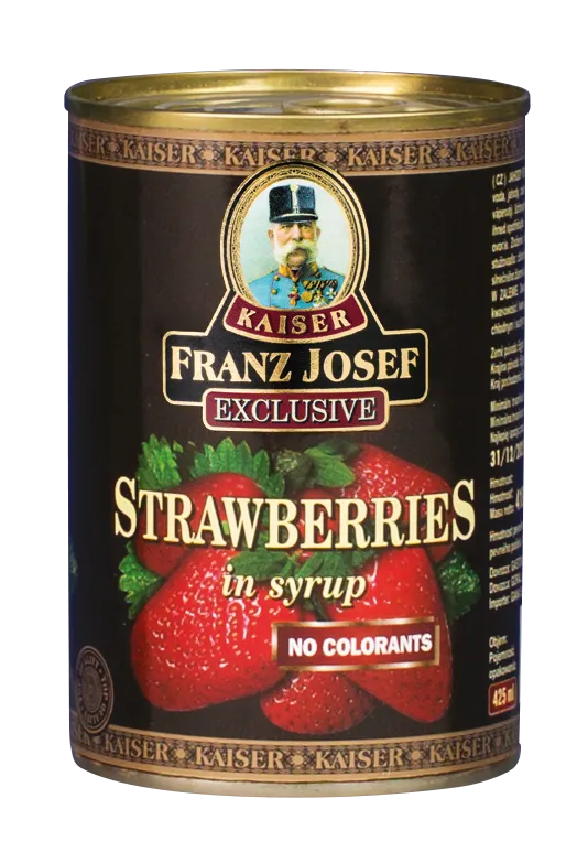Strawberries in light syrup 400/160g, FJK