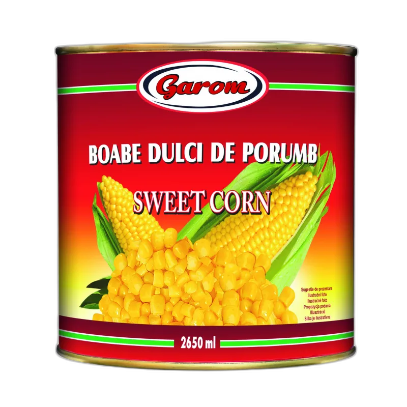 Sweet corn 2500/1775g, Garom