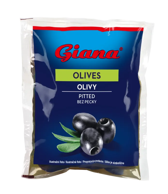 Black olives pitted 180/70g, Giana
