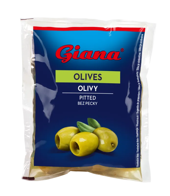 Green olives pitted 195/70g, Giana