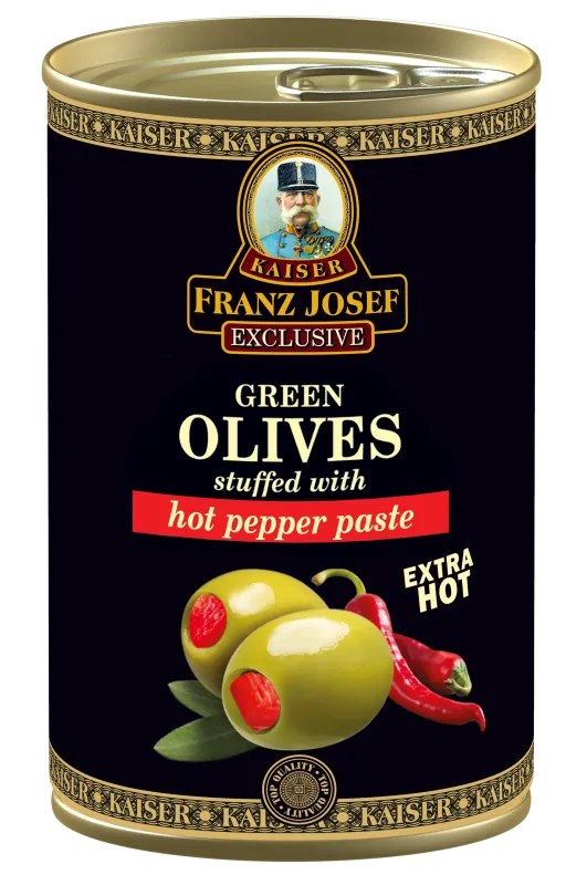 Green olives stuffed with hot peppers 300/130g, FJK