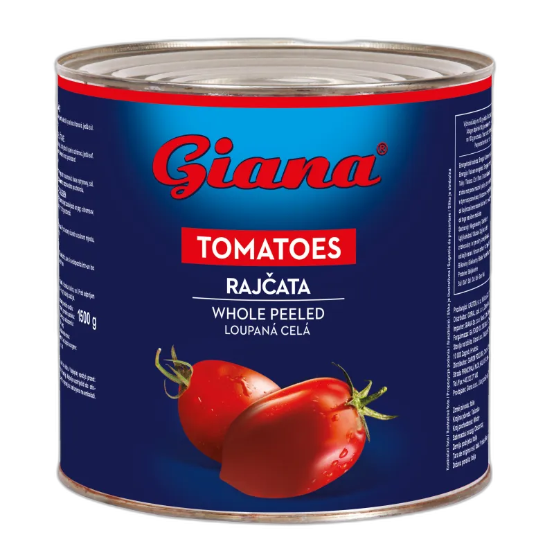 Whole peeled tomatoes 2500/1500g, Giana