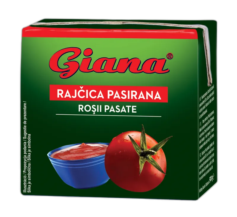 Strained tomatoes brix 7,5 500g, Giana