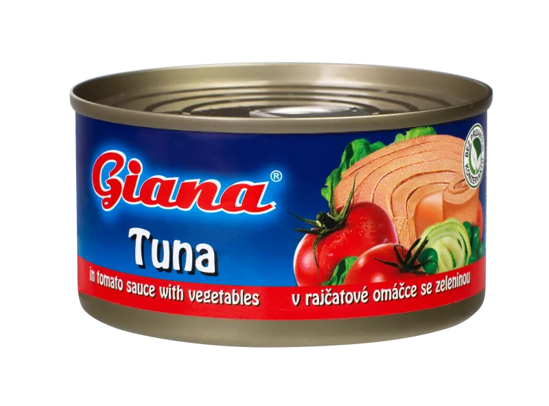 Tuna chunks in tomato sauce with vegetables 185g GIANA