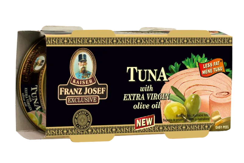 Tuna solid in extra virgin olive oil duopack 2x60/52g, FJK
